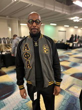 Alpha Charcoal Grey Varsity Fleece